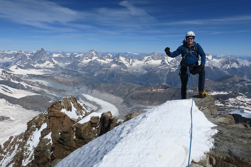 Last step onto the summit