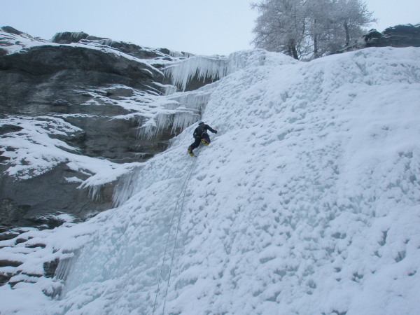 The Via Ferrata ice climb