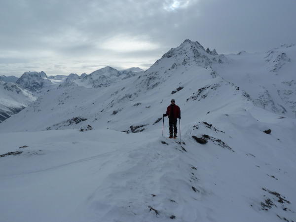 Summit of la Pallanche with cloud arriving fast!