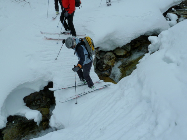 Every good descent has a river crossing